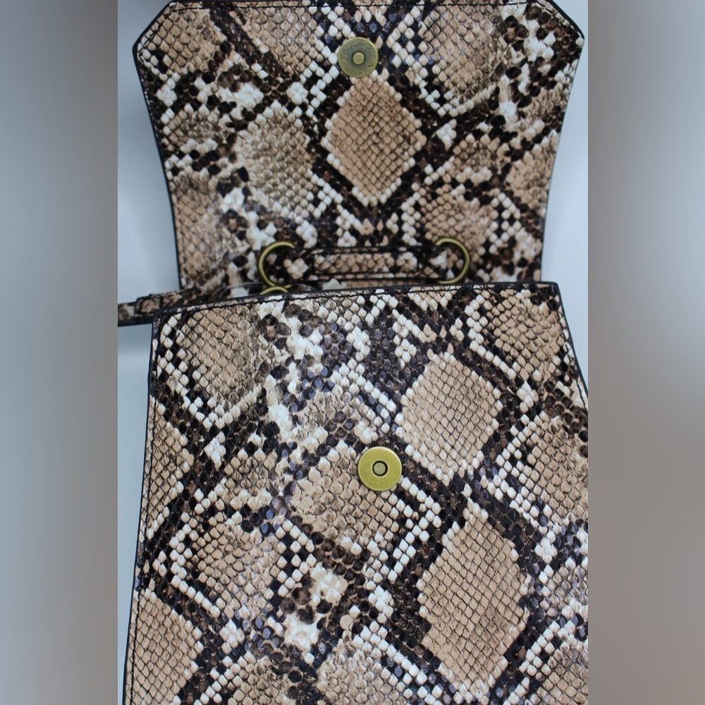 Scoop NYC Faux Leather Snake Mini Crossbody Bag - Picture 5 of 7